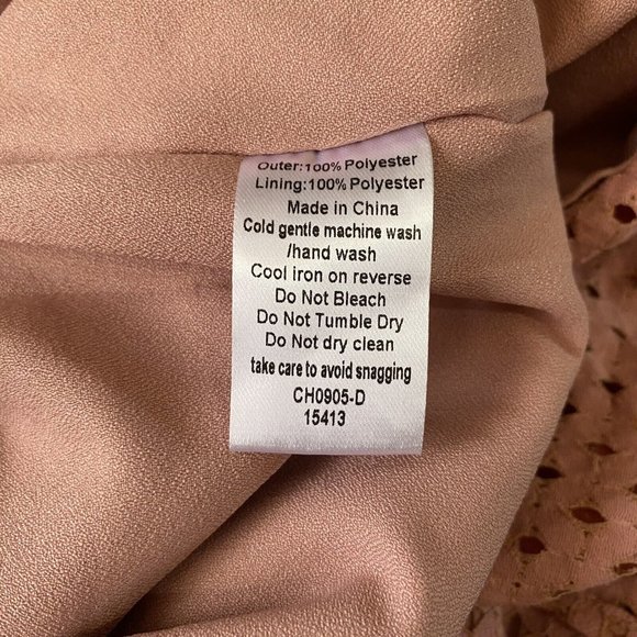 Chancery The Label Women's Size 10 Blush Pink Mica Lace Midi Dress New NWT Party - Picture 15 of 15